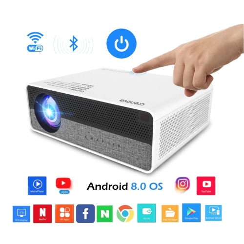 LED Beamer FHD 4K CRENOVO WIFI ANDROID 8.0